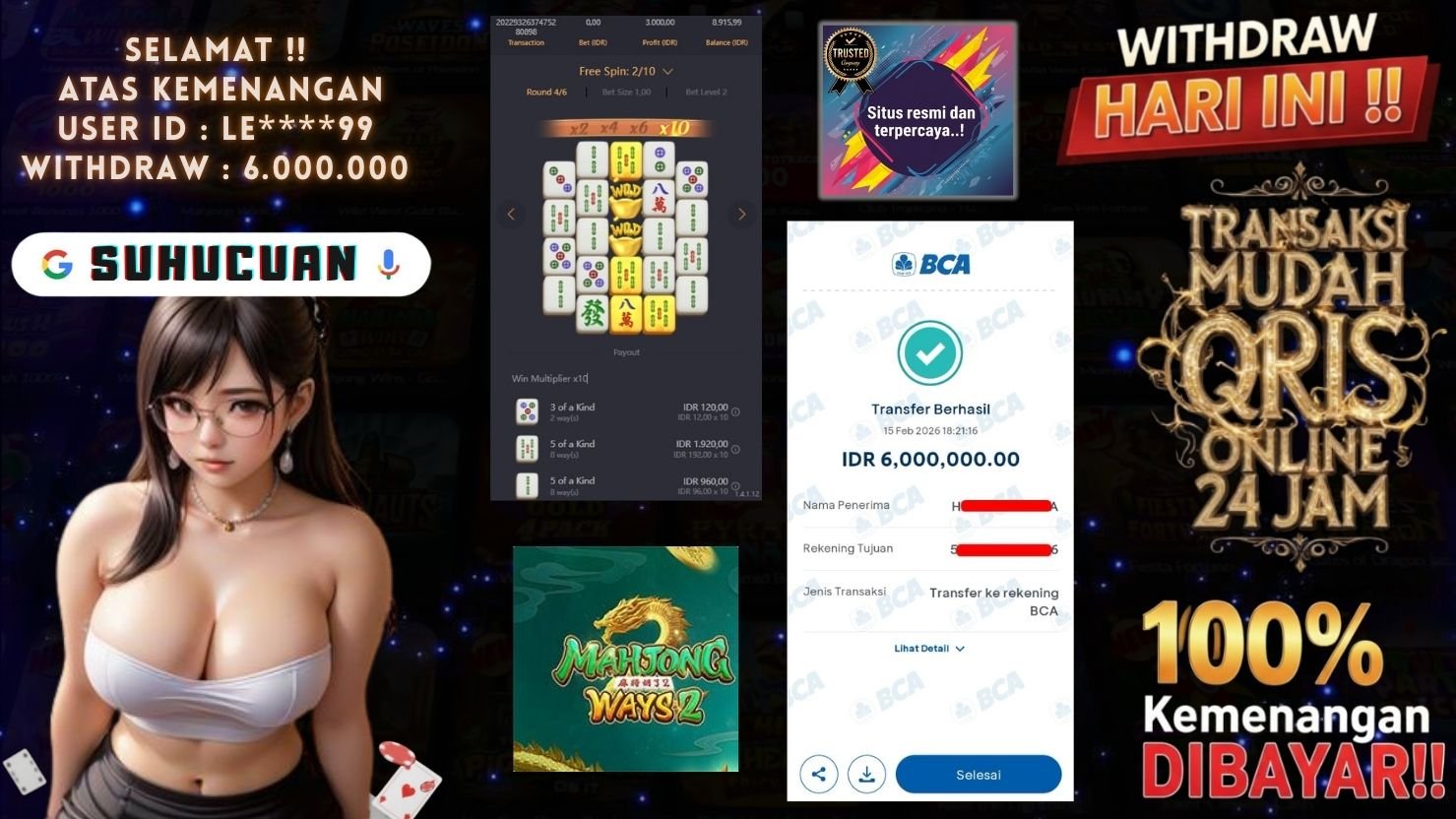 SUHUCUAN JACKPOT SLOT MAHJONG WAYS 2